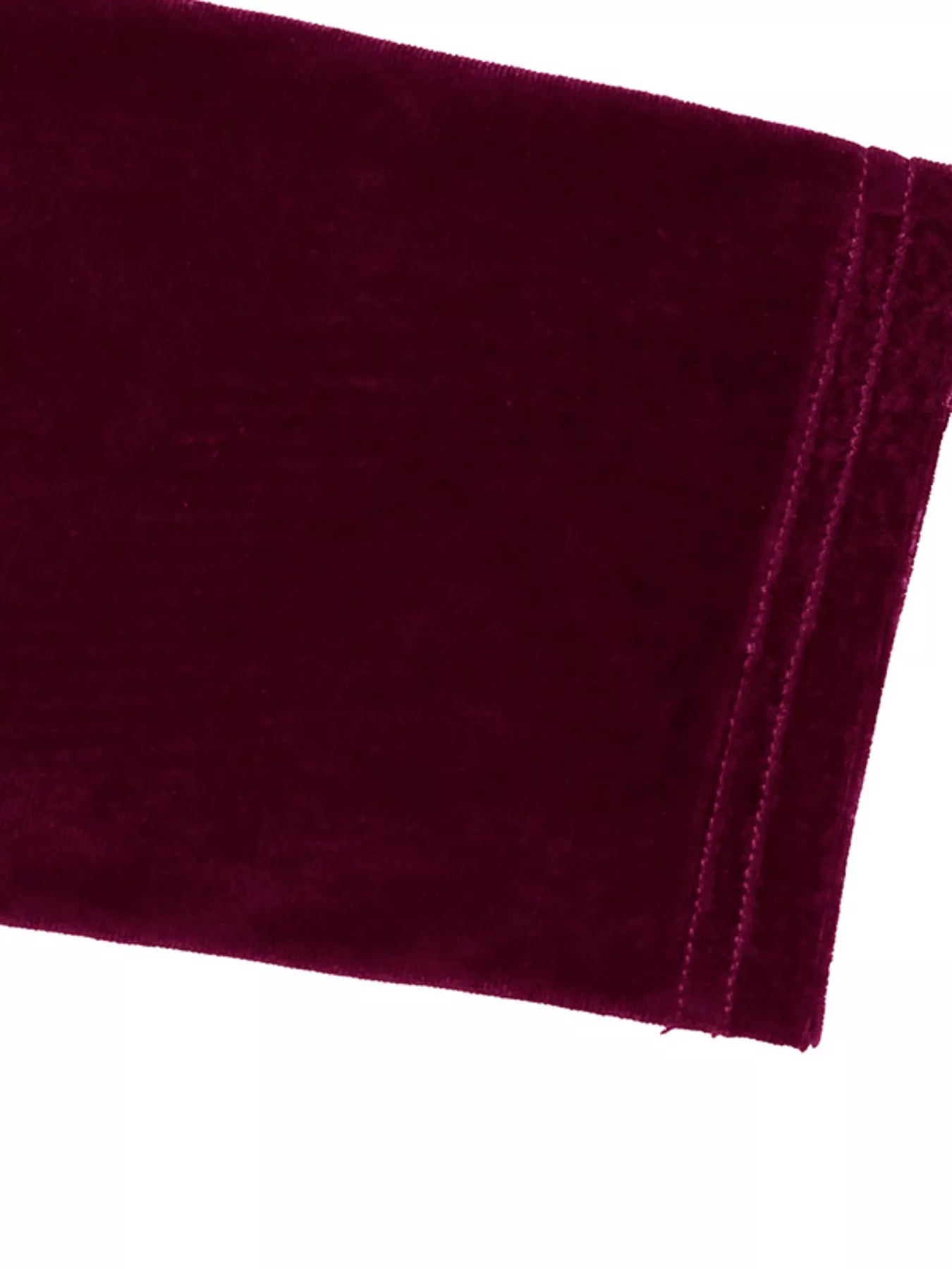 Velvet Slit Round Neck Dress