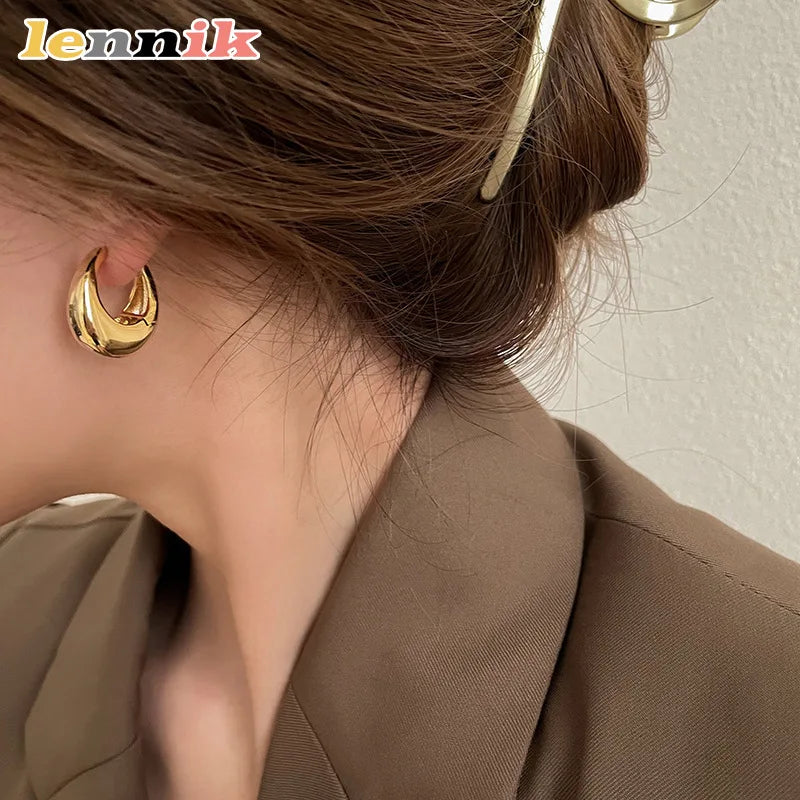 LENNIKOval Elegant Earrings