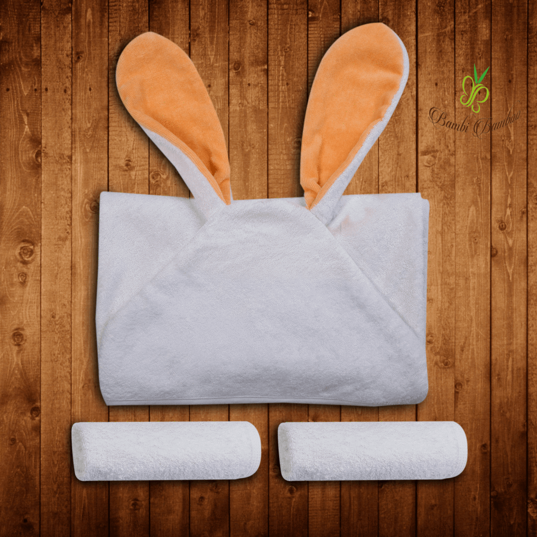 Amber Bunny Hooded Towel
