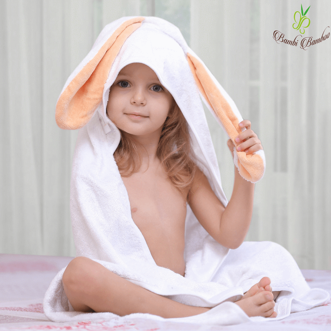 Amber Bunny Hooded Towel