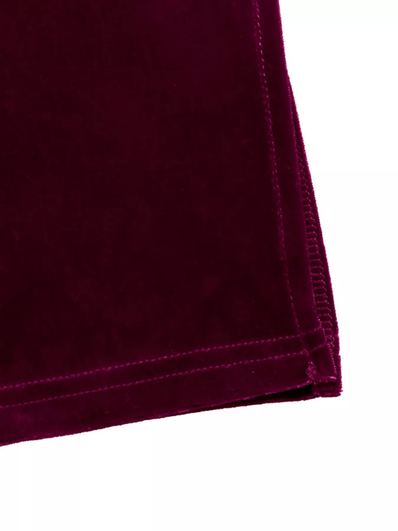 Velvet Slit Round Neck Dress
