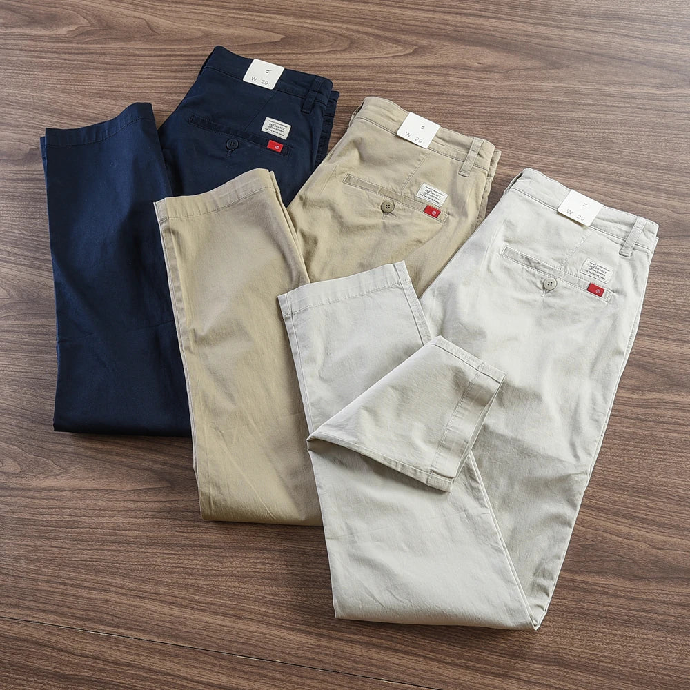 Men’s Retro Slim Chino Pants