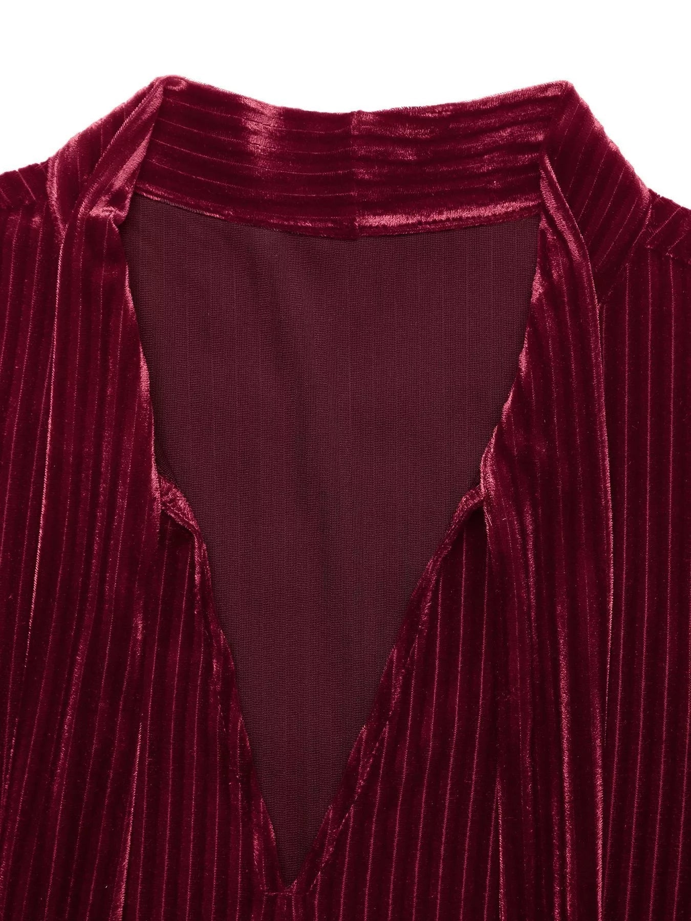 Velvet Tie Mini Dress