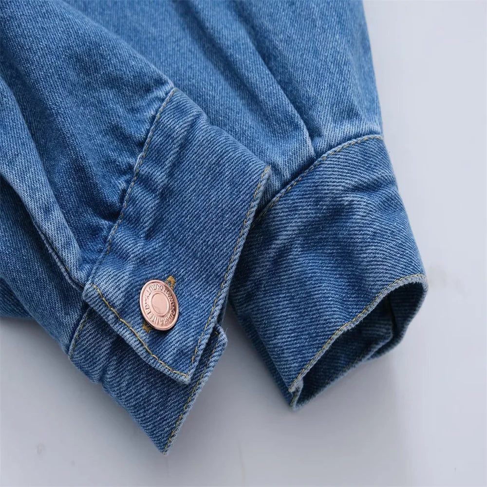 Denim shirt jacket