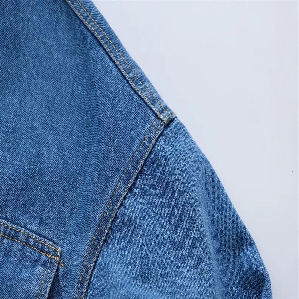 Denim shirt jacket