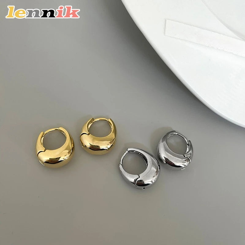 LENNIKOval Elegant Earrings