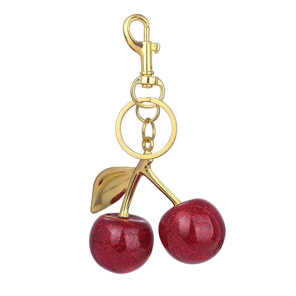 ZAKOL Fashion Red Cherry Keychain