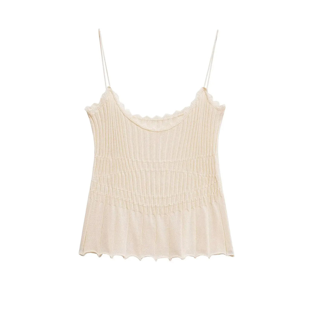 MYST&ZA2025 summer pleated wrapped chest