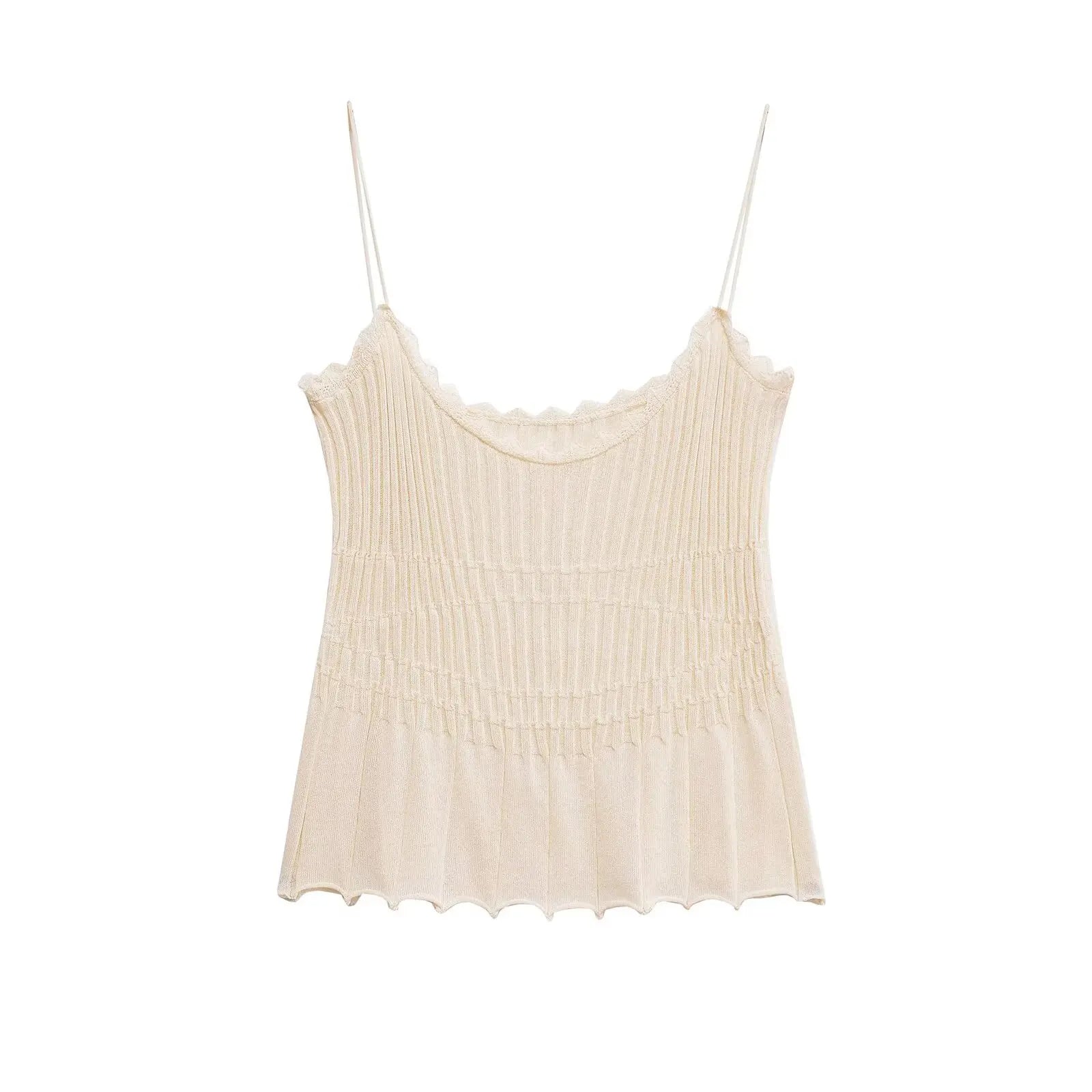 MYST&ZA2025 summer pleated wrapped chest
