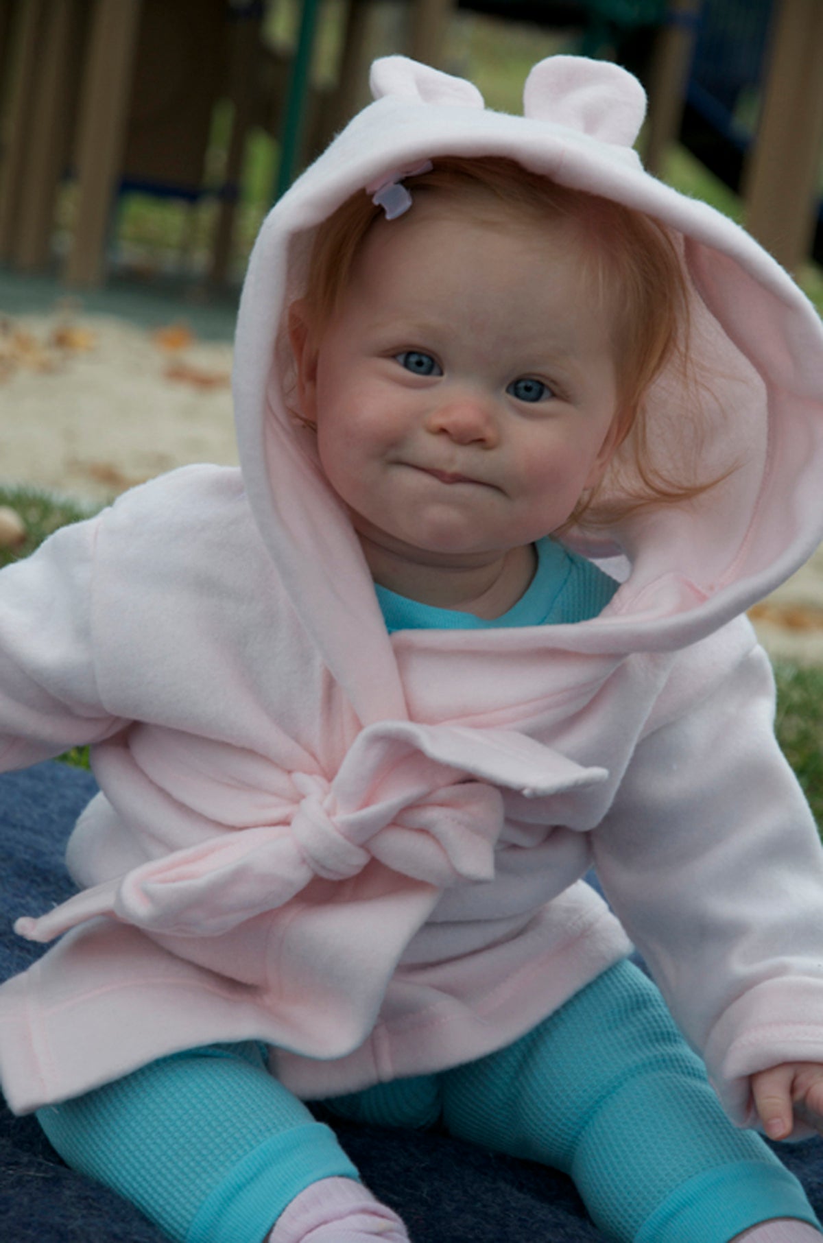 Fleece Robe With Hoodie