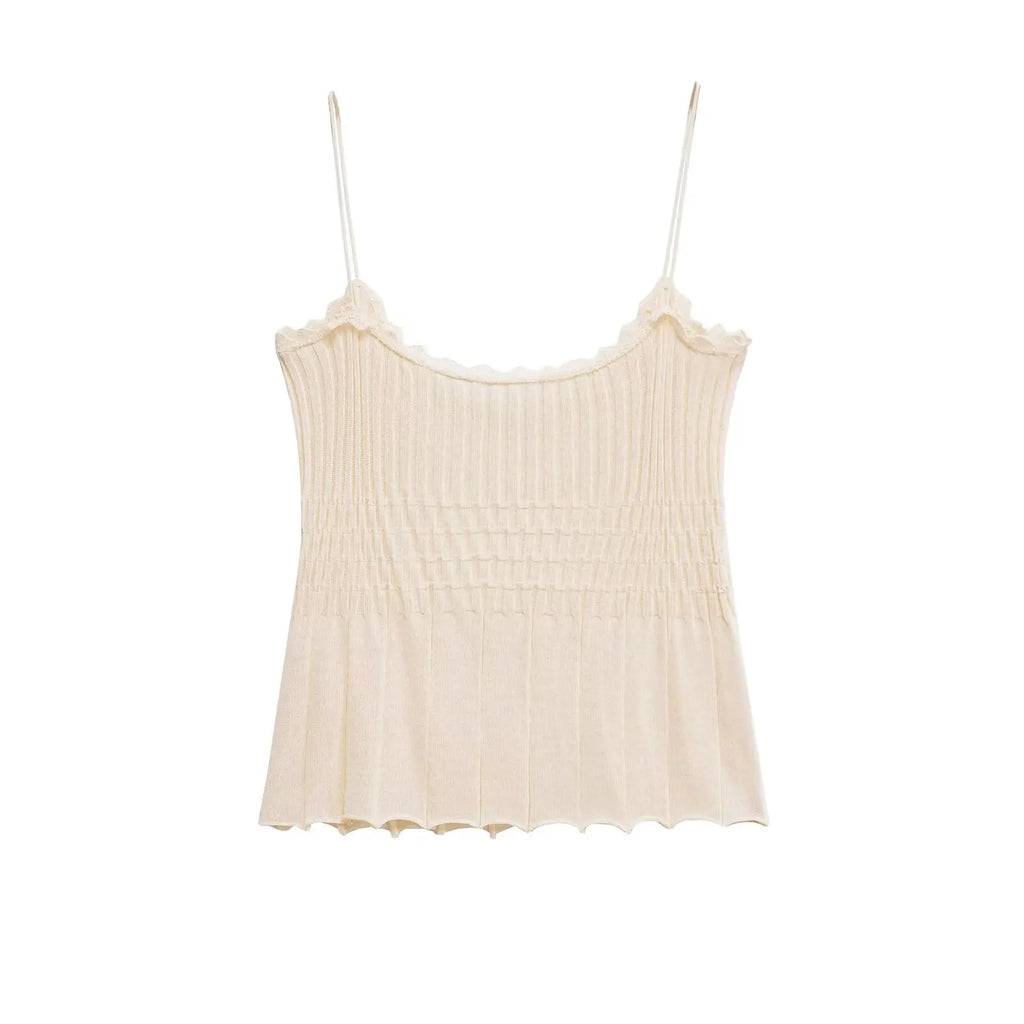 MYST&ZA2025 summer pleated wrapped chest