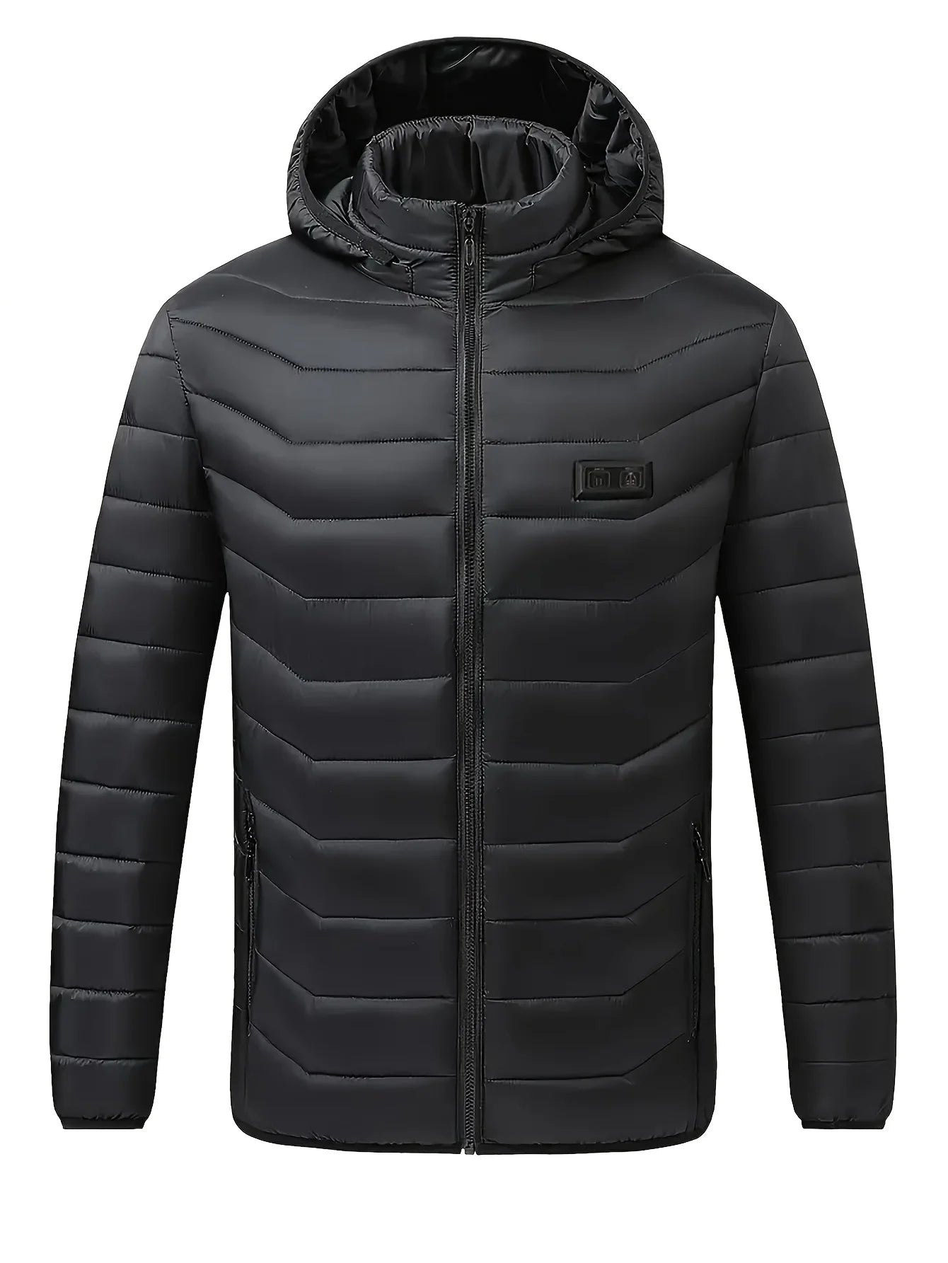 Unisex 8-Zone Heated V-Neck Hooded Jacket