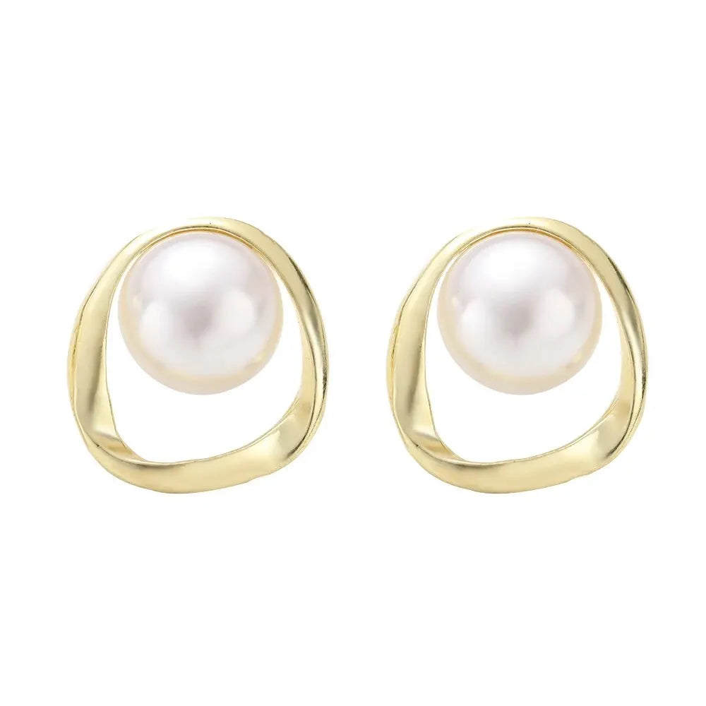 Pearl Earring Gold Color