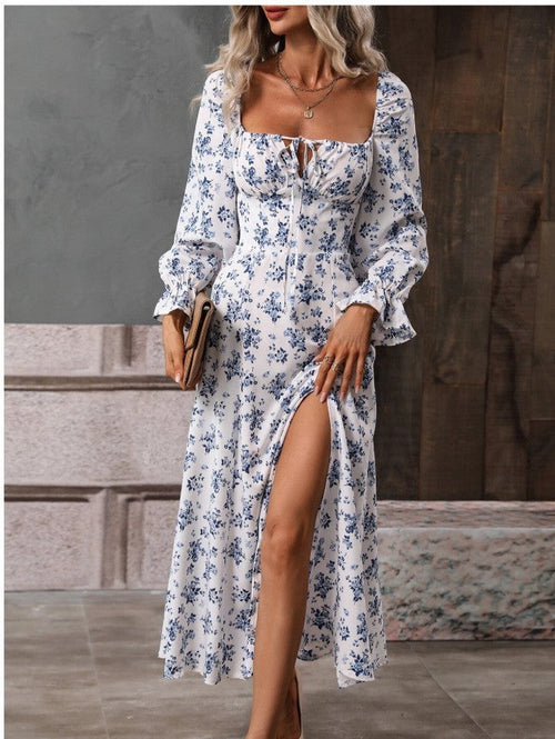 Flowers Printing Dress