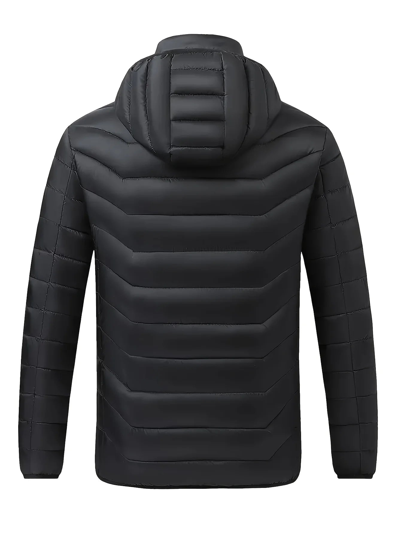 Unisex 8-Zone Heated V-Neck Hooded Jacket