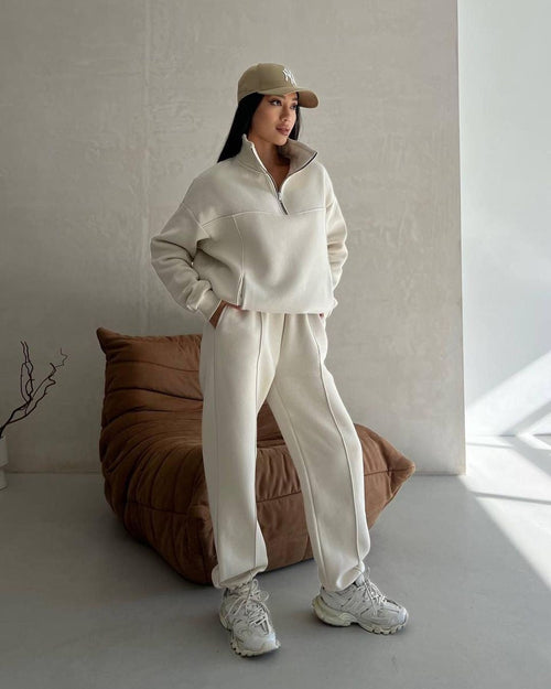 Y2K Winter Jogging Women Two Piece Set